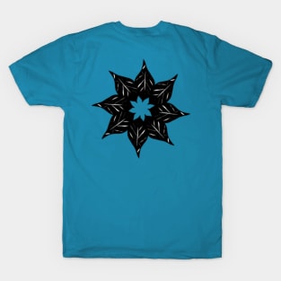 black flower T-Shirt